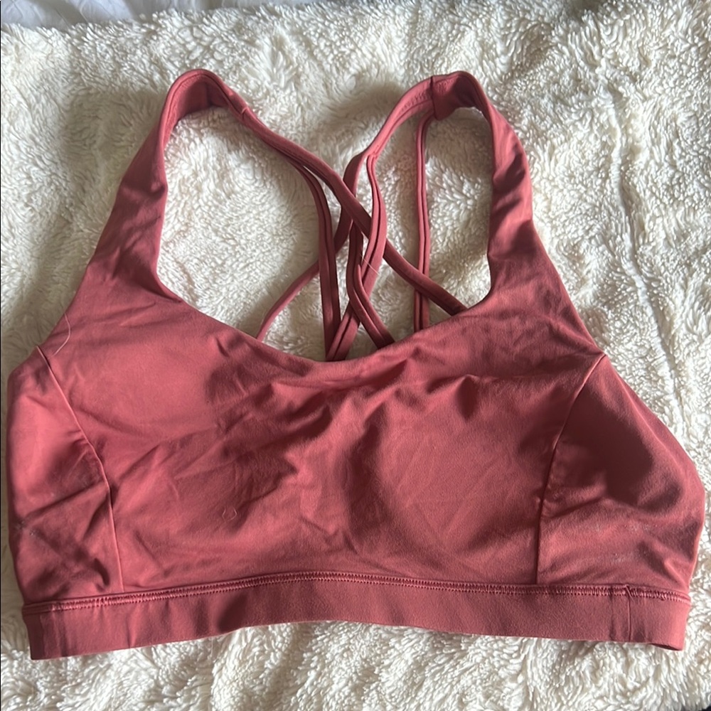 Lululemon Athletica Pink Cross-Back Intimates